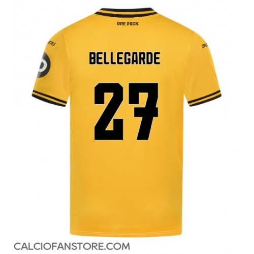 Maglia Calcio Wolves Jean-Ricner Bellegarde #27 Prima Divisa 2024-25 Manica Corta